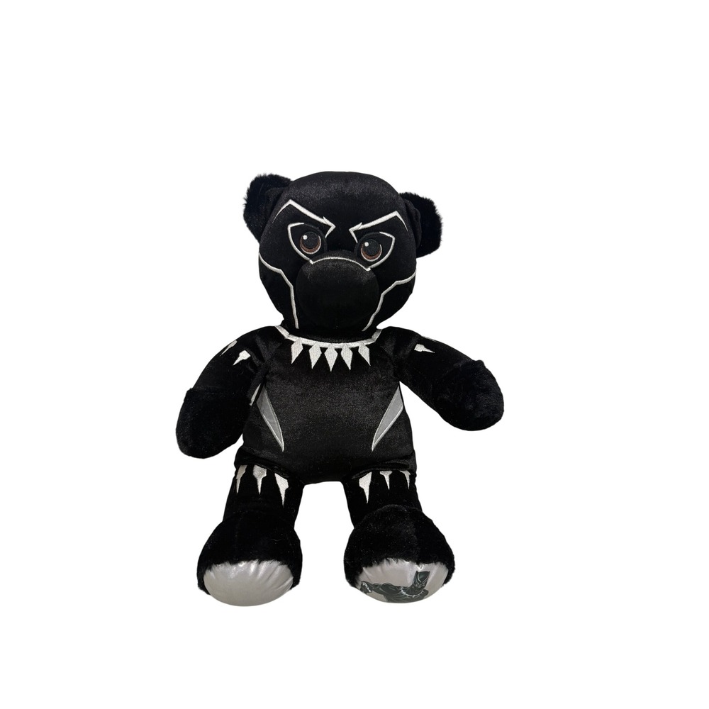 Build-A-Bear Marvel Black Panther Plush Stuffed Animal Superhero Toy 16" Black